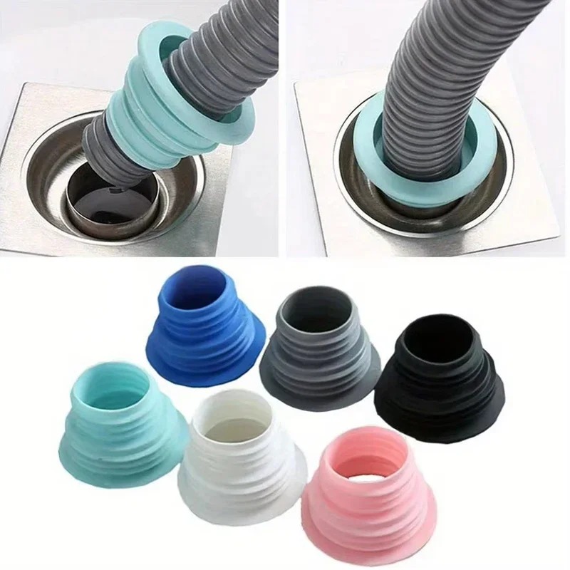 Drain Pipe Clip - Deodorant-Abflussdichtungsring Wasserdichter Dichtungsstopfen Anti-Geruchs-Verschluss für Küche,