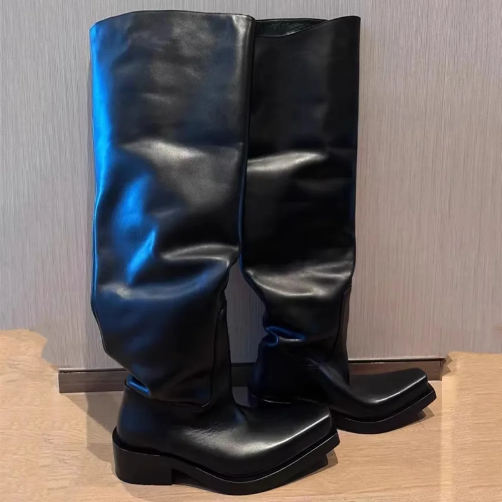 Schwarze Reitstiefel für Damen – Pipe Bending Spring Bewertung und Preis
